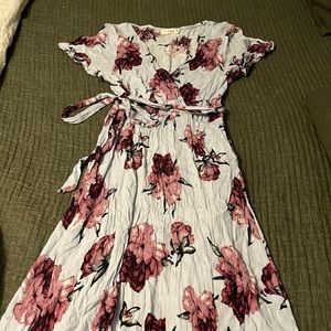 Illa illa maxi purple floral dress